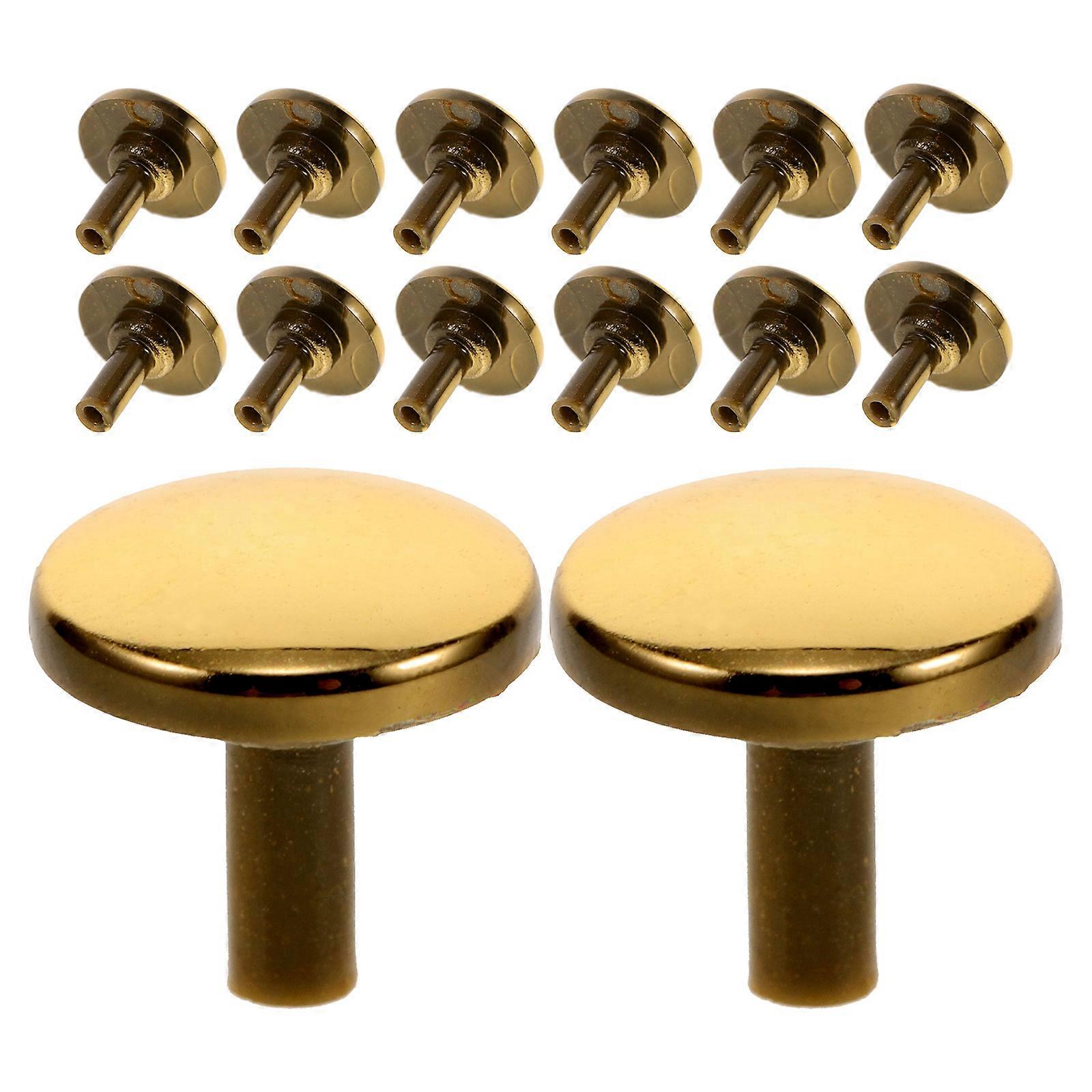 Clock Making Kit Replacement Caps Quartz Clock Style Diy Making Supplies Golden 0.70X0.70X0.70cm Smooth Movement 200Set