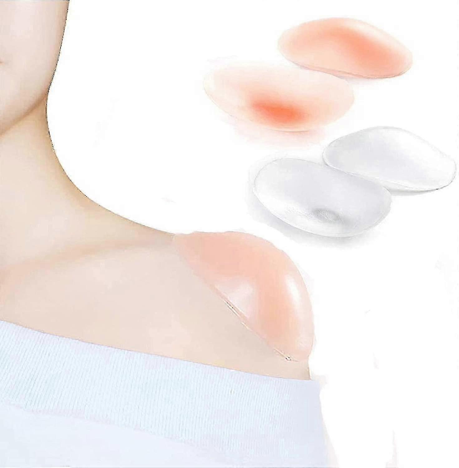 2 Pairs Of Silicone Shoulder Pads,non-slip Shoulder Pads,invisible Breathable Shoulder Pads