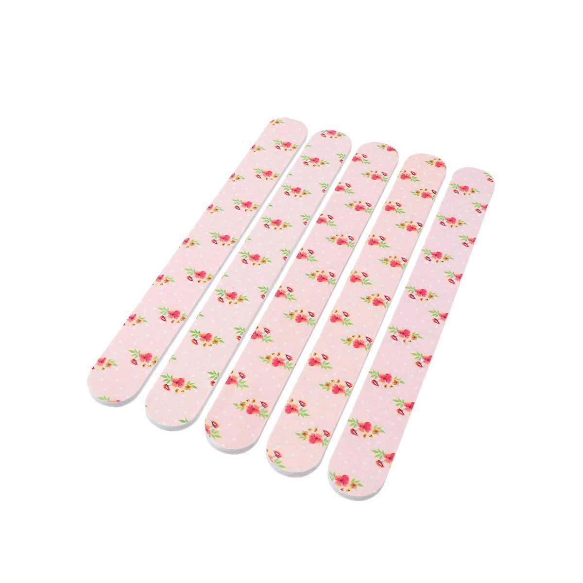 Nail Buffer Set Double Sided Nail Buffers Round Ends Manicuring Nail Extensions Personal Use Multi 17.8X1.9cm Fingernail Removal 20Pack