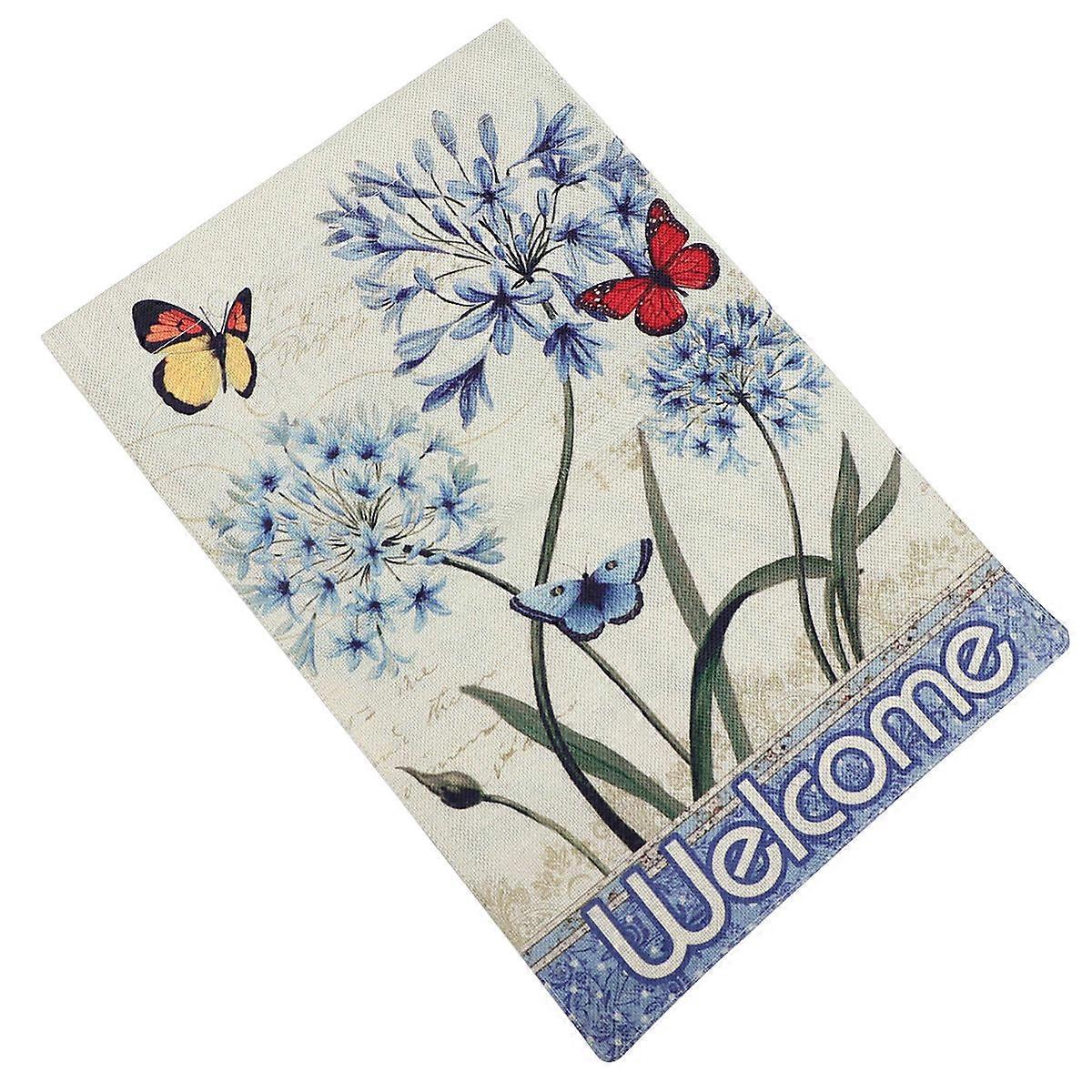Garden Flag for Spring Double-Sided Printed Courtyard Pendant for Home Cafe Shop Assorted Color 18.1X12.2X0.2in 1Pack