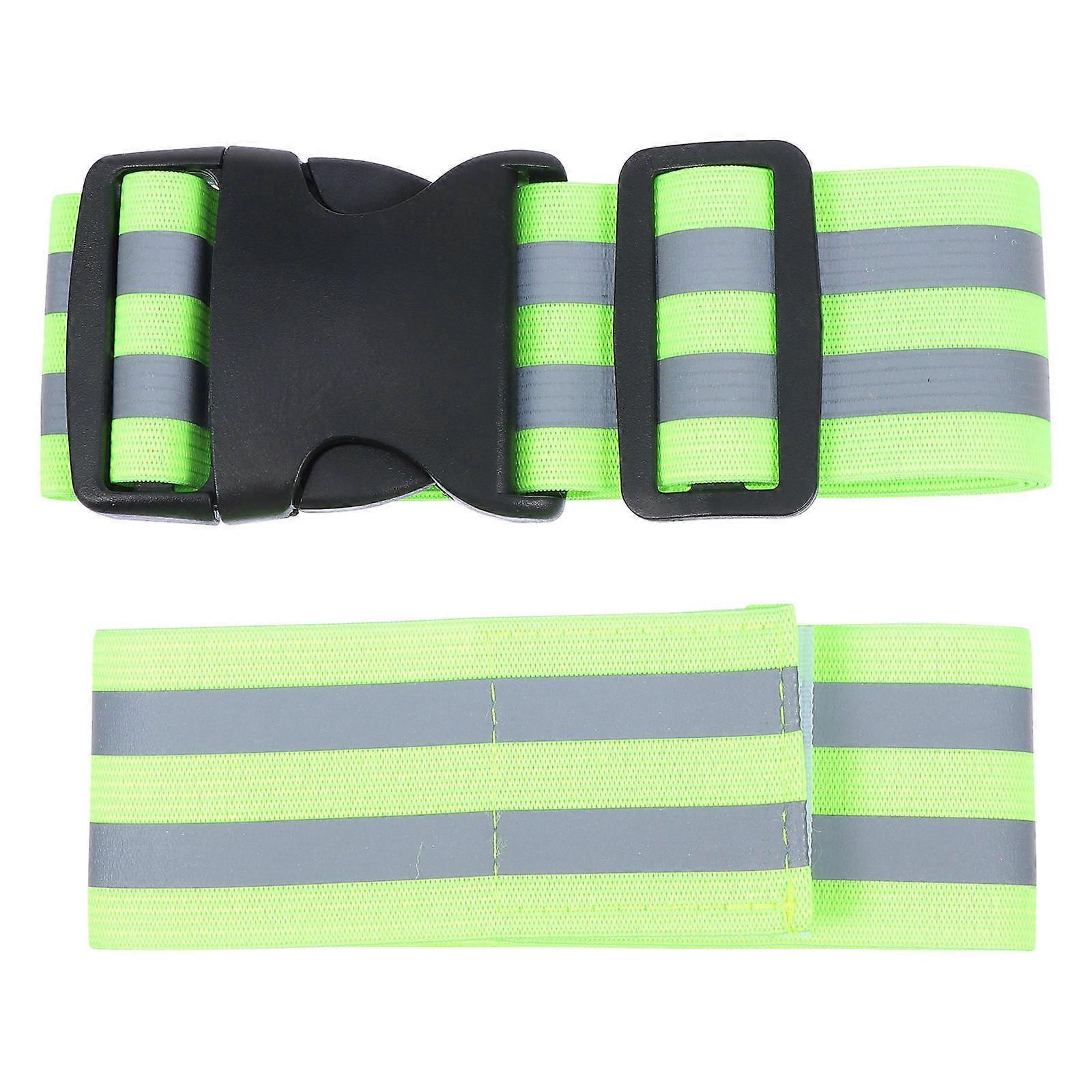 Walking Reflective Safety Armbands Reflective Arm Bands Straps for Night Running Cycling Walking Synthetic Material 2Set
