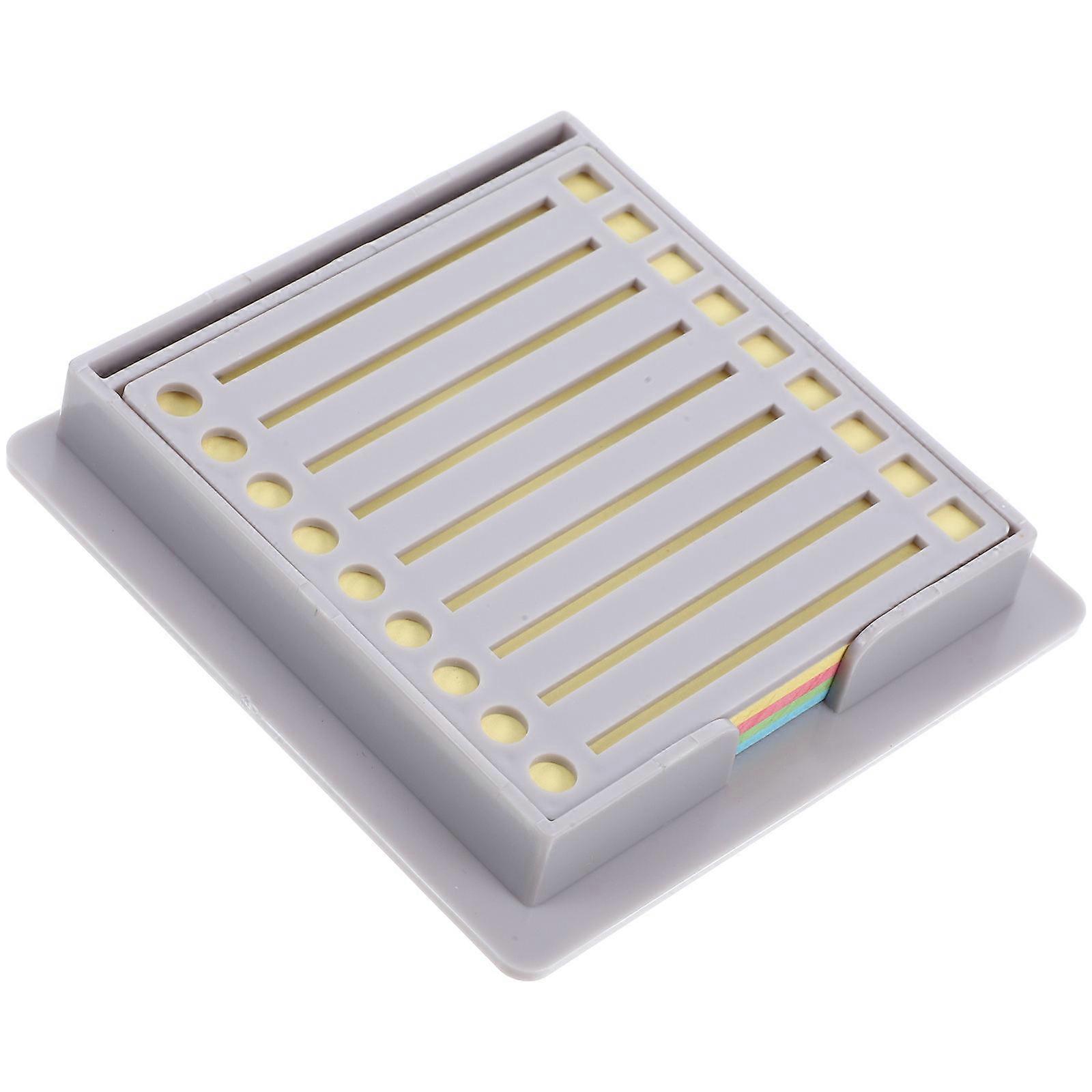 Note Holder Box Convenient Cards Organizer Sleek Design Rectangular Abs Business Supplies Office Use 1Set