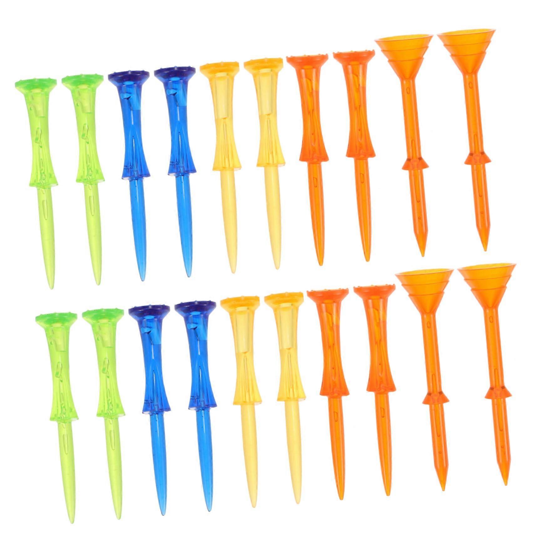 20 pieces durable golf tees for training needs golf accessories for optimal ball stability and reusability