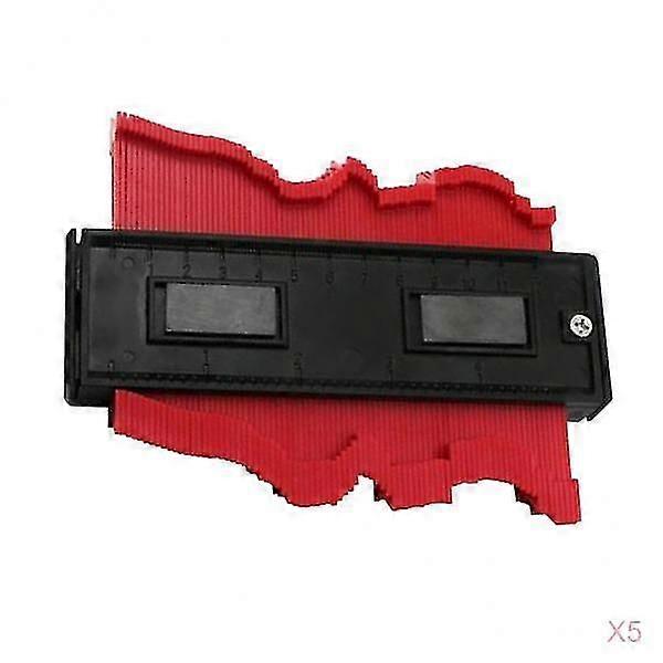 5 Pieces 120mm Irregular Profile Measuring Gauge Contour Duplication Gauge