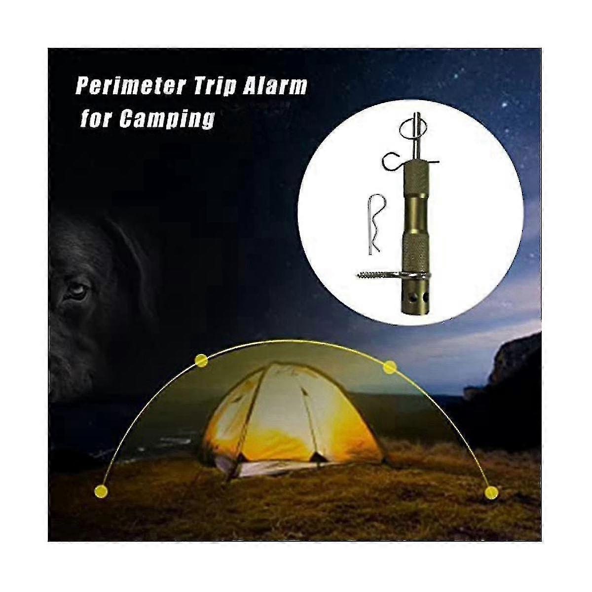 Perimeter Trip Alarm, 12 Gauge Camping Trip Alarm Trip Wire Alarm Device, Early Warning Security Sy-YUHAO(ArmyGreen)
