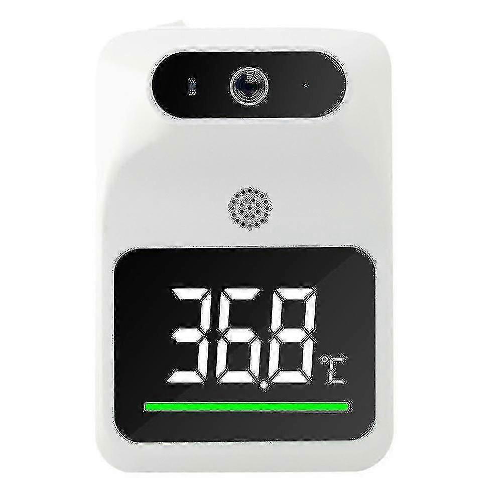 Infrared Thermometer Wall Mounted Non Contact Digital Forehead Thermometer White