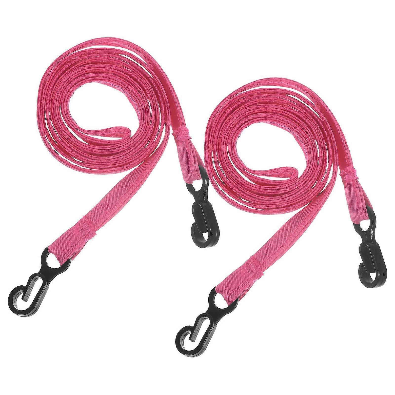 Glove Ropes Anti-Lost Portable For Children Gloves Daily Use Winter Activities Rosy 105.00X1.00X0.10Cm 2Pcs