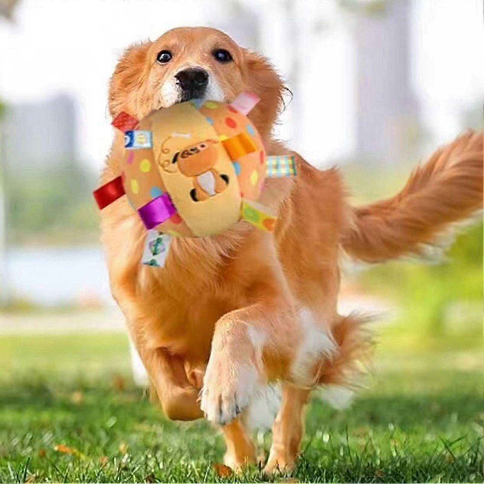 Interactive Durable Dog Ball Toy with Sound Inside for Improved Health, Suitable for Home and Outdoor Play