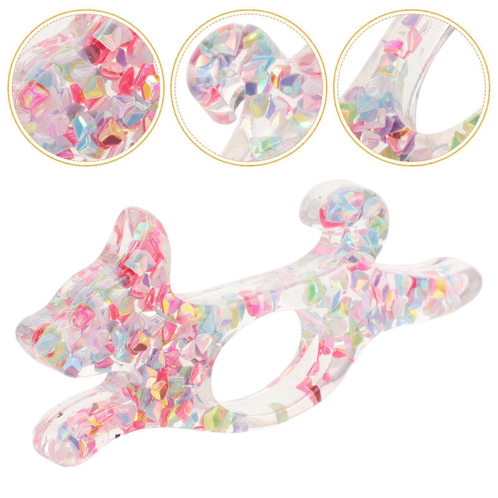 Dog Shaped Book Page Holder for Thumb Reading Tool Multi 7.50X3.00X0.80CM Page Fixing 1Pack