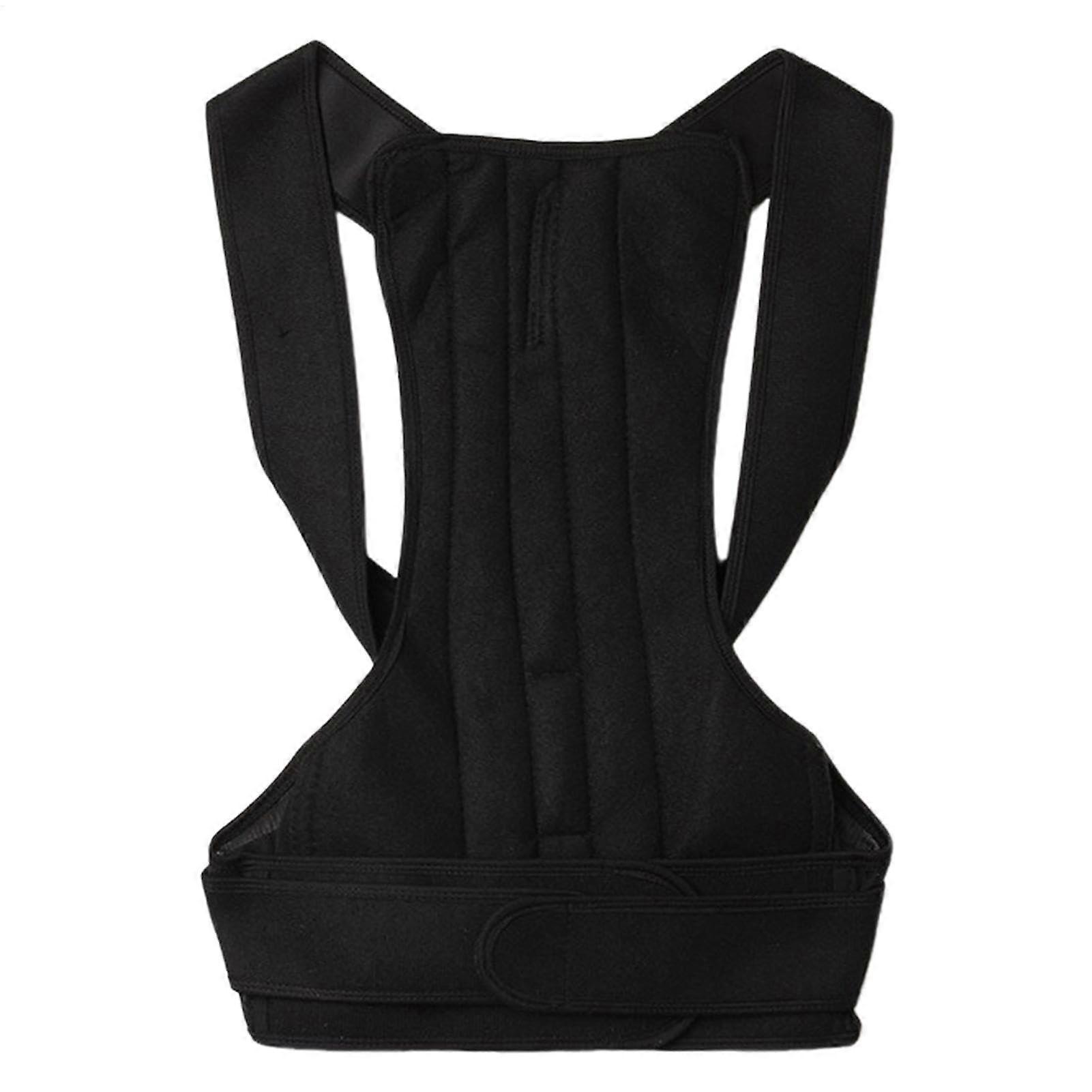 Back Brace for Posture Correction, Upper Back Support for Women, Adjustable Spine Alignment, Nylon, Size M/L