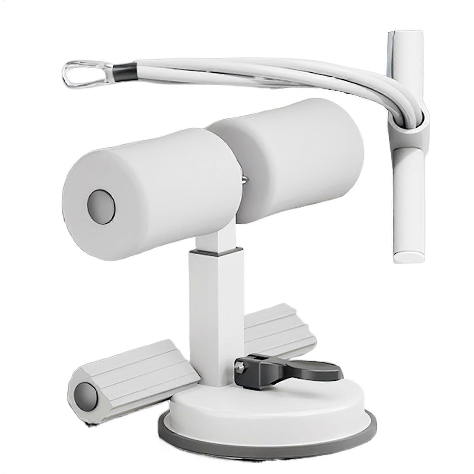 Adjustable Abs Machine | Separate Design Abdominal Trainer | Gray Floor Support Bar for Core Workouts