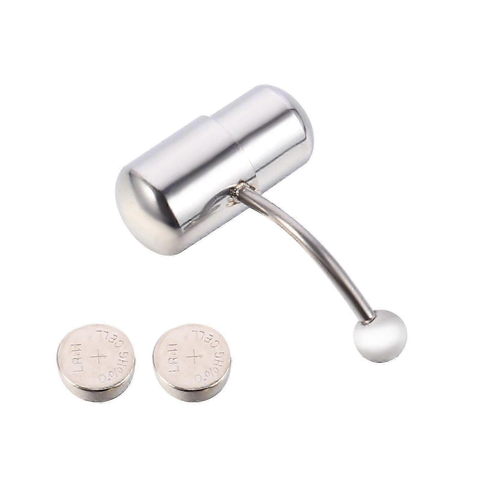 1 sett 2stk rustfritt stål Vibrerende tungeringer tungepiercing smykker