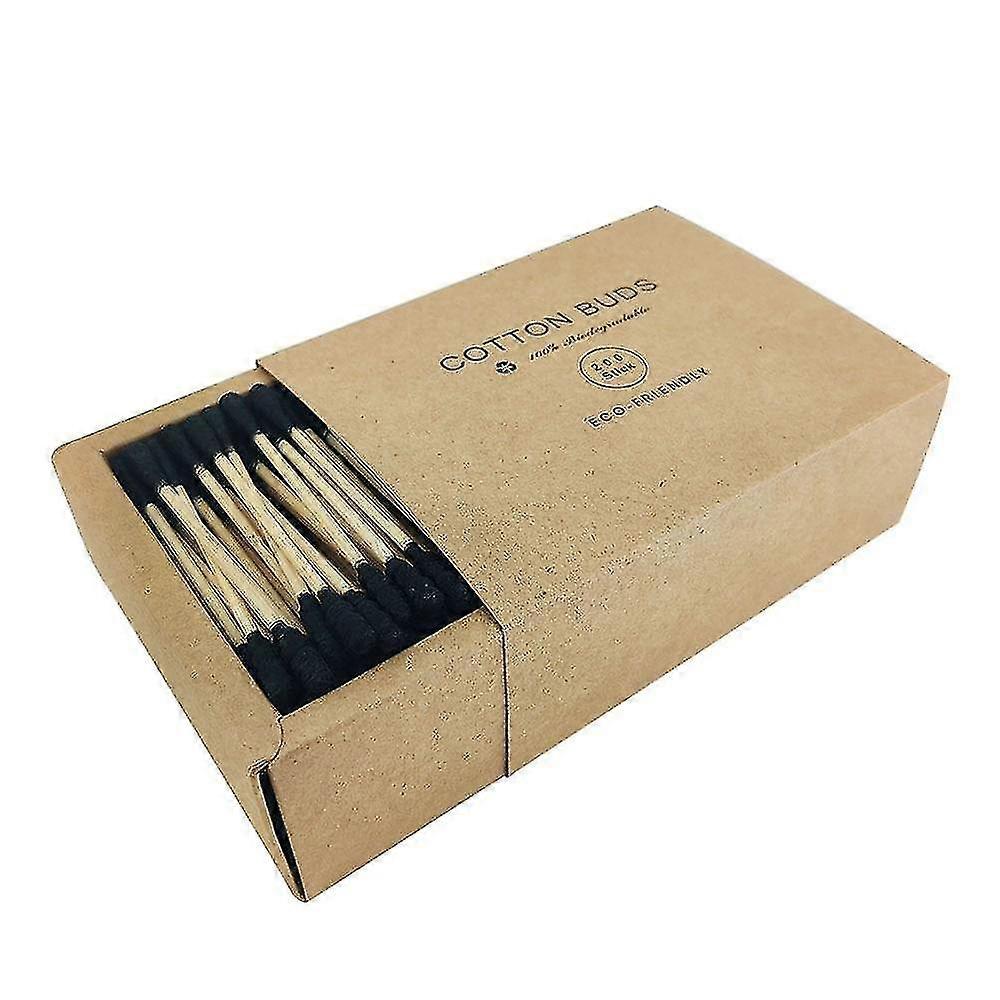 Wattestäbchen mit Bambusstäbchen