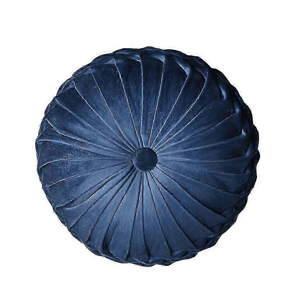 Round Pleated Throw Pillows, Classy Accent Pumpkin Pillows for Certain Brands