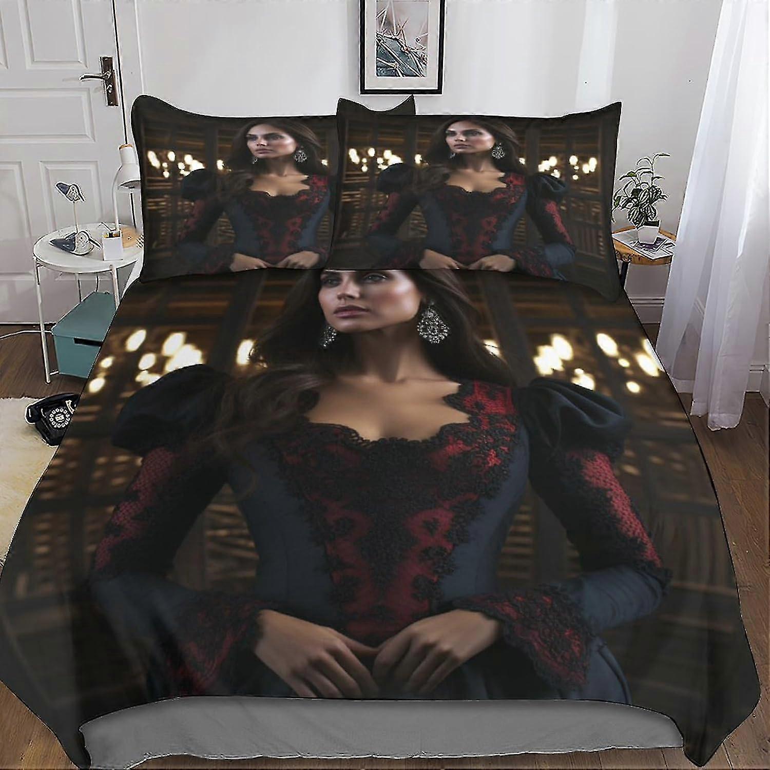 Premium Duvet Cover Set with Hidden Zipper Closure - Vibrant 3D Print Microfiber Bedding Set Compatible with Movies and Pillowcases for Boys