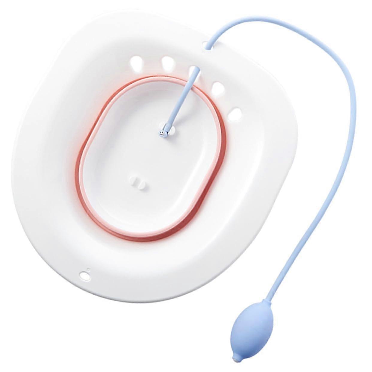 Collapsible Seat Bath for Postpartum Care Basin with Flush Function for PostOperative Recovery and Space Saving