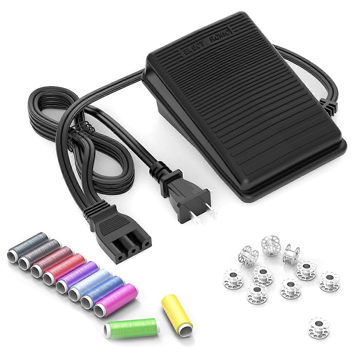 Sewing Machine Pedal and Power Cord for Singer US Plug