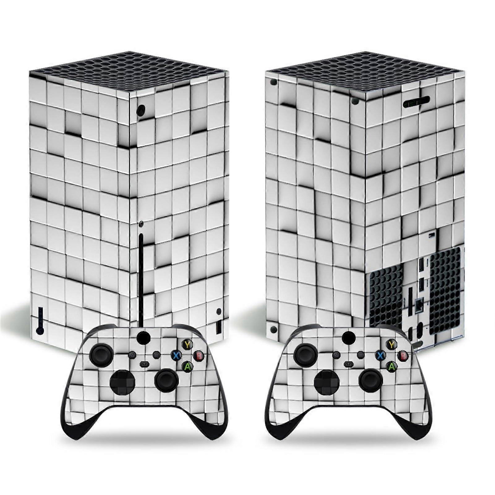 Vinyl Skin Stickers for Xbox Series X Console and Two Wireless Controllers, Blister-Free Design, Customizable Cover