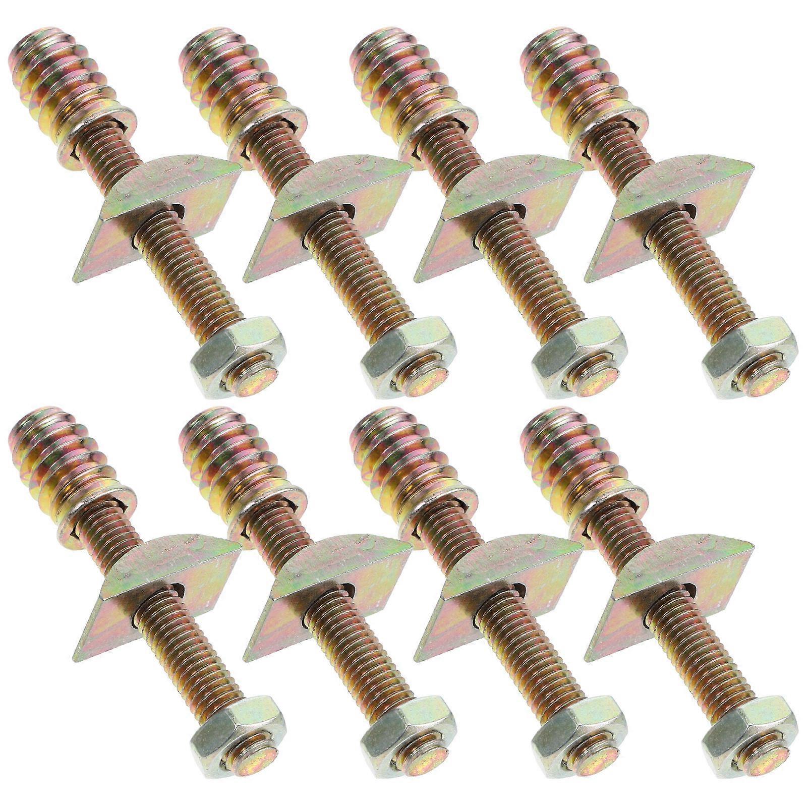 6 Pack Threaded Bolt Kit for Beds, Cribs, Headboards – Hardware for Easy Installation on Bed Frames and Footboards