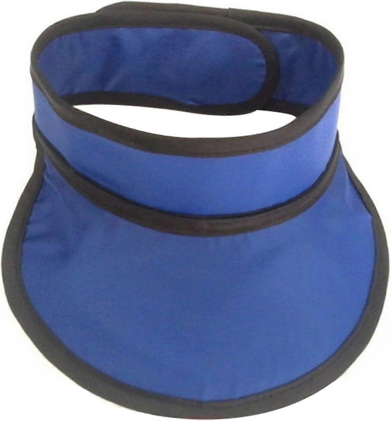 LXXW Lead Apron Dental Thyroid Shield, Xray Thyroid Protection Collar with Adjustable Closure (0.5 mmpb) 0.5 mmpb Blue