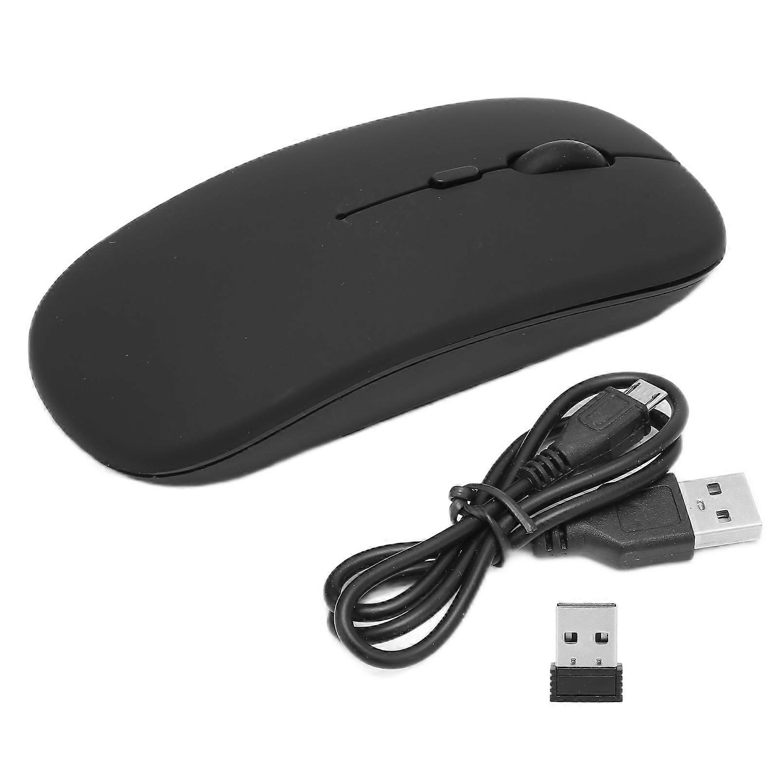 Wireless Smart Mini Portable 2.4G Cordless Mouse with Receiver Charging Cable for Office Laptop Computer Tablet