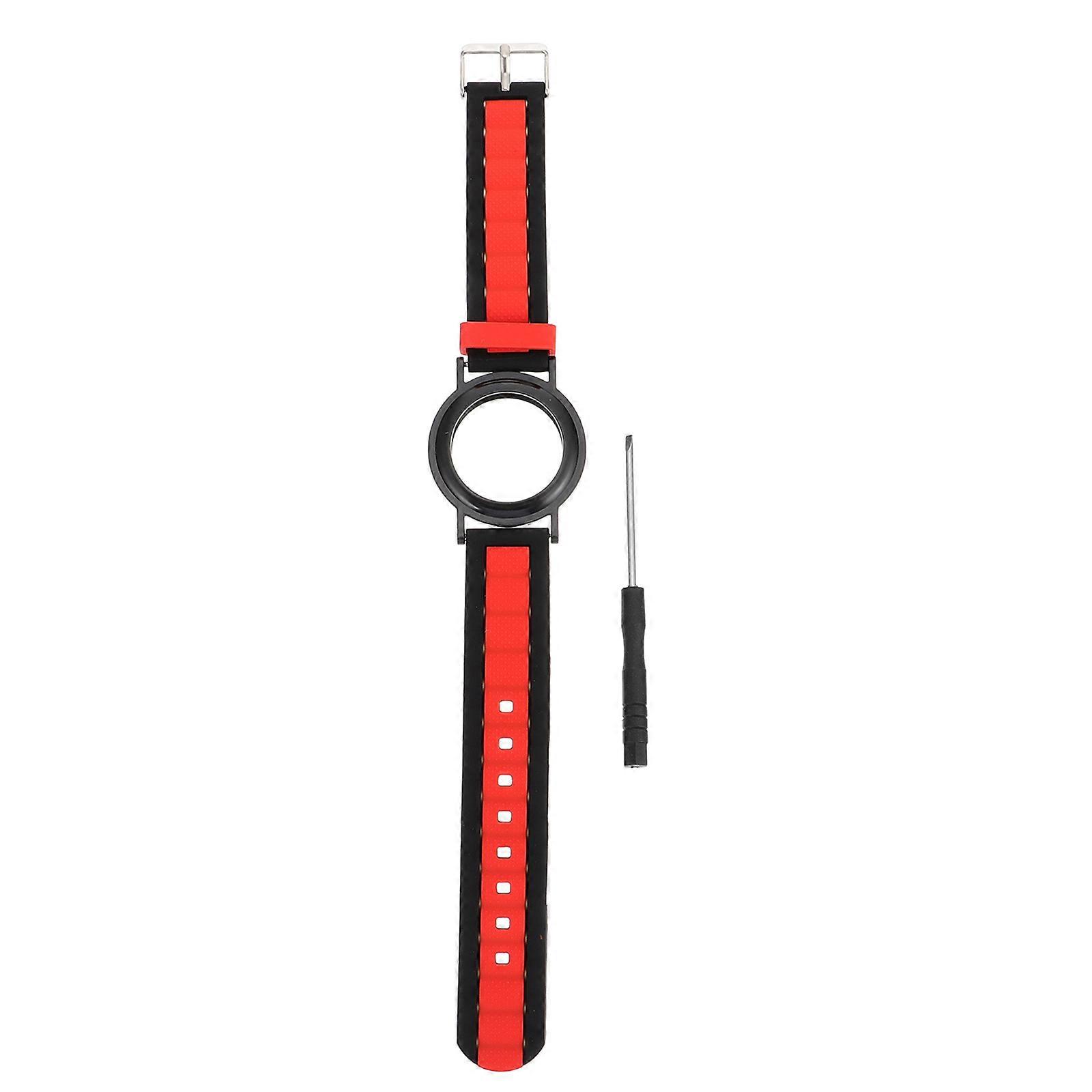 Red Silicone Watch Band for Secure and Sweatproof with Scratchresistant Design Fits Children and Elderly 1 Piece