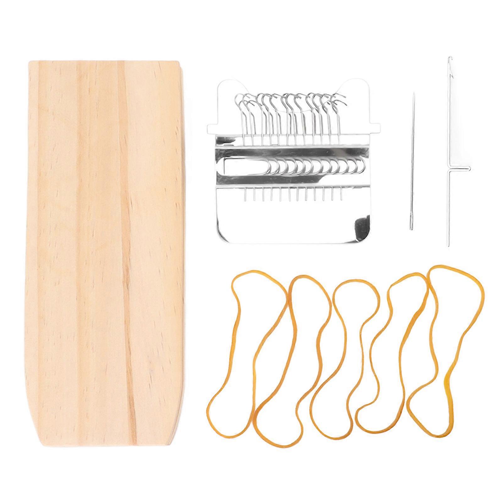 Small Weaving Kit 12 Hooks Speedweave Type Portable DIY Repair Tool Mini Darning Loom for Socks Clothes