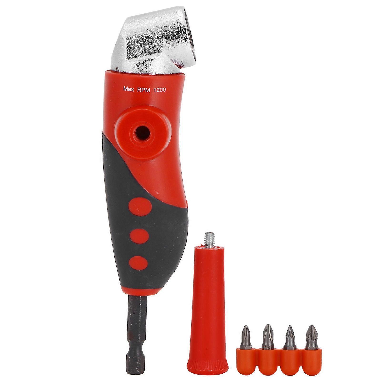 1/4in Hex Shank Screwdriver 105 Degrees Angle Driver Drill Bit Set Power Screwdriver