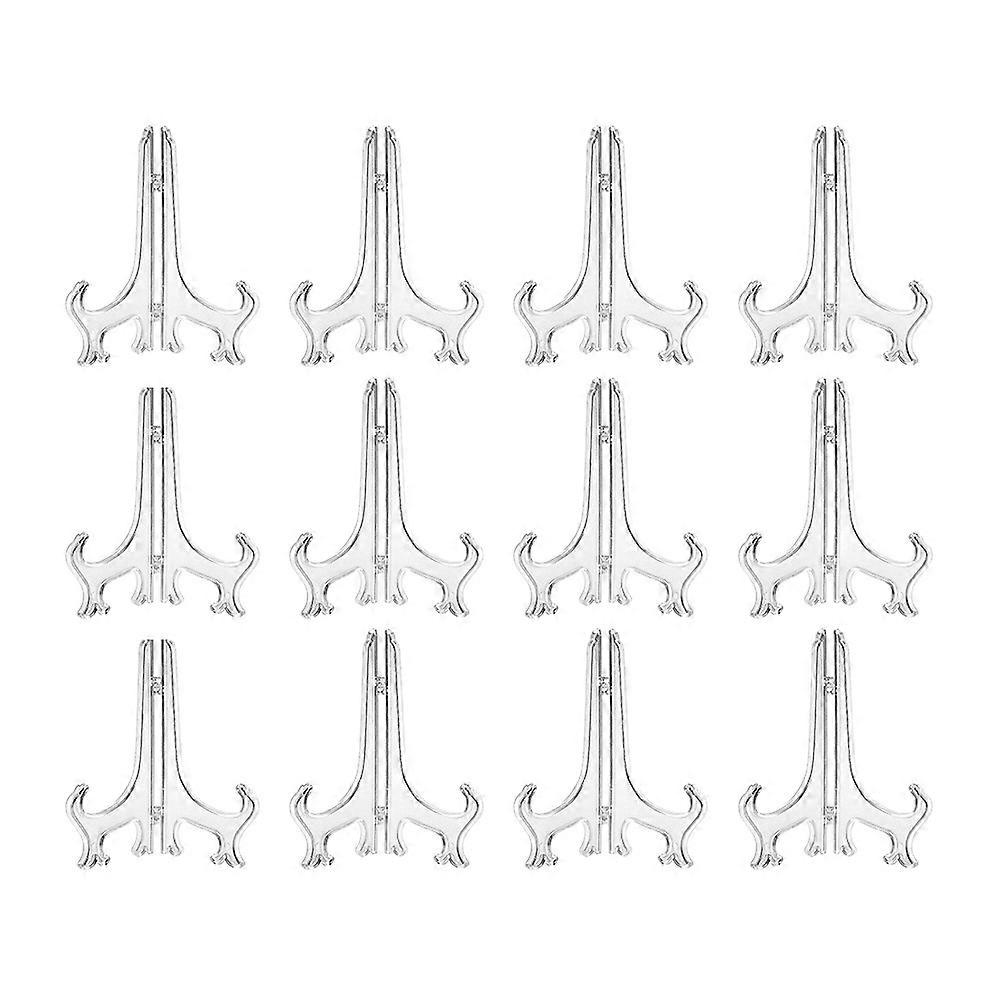 Transparent Plastic Storage Brackets for Home Art Tray Stands Lightweight Waterproof 10 Pcs