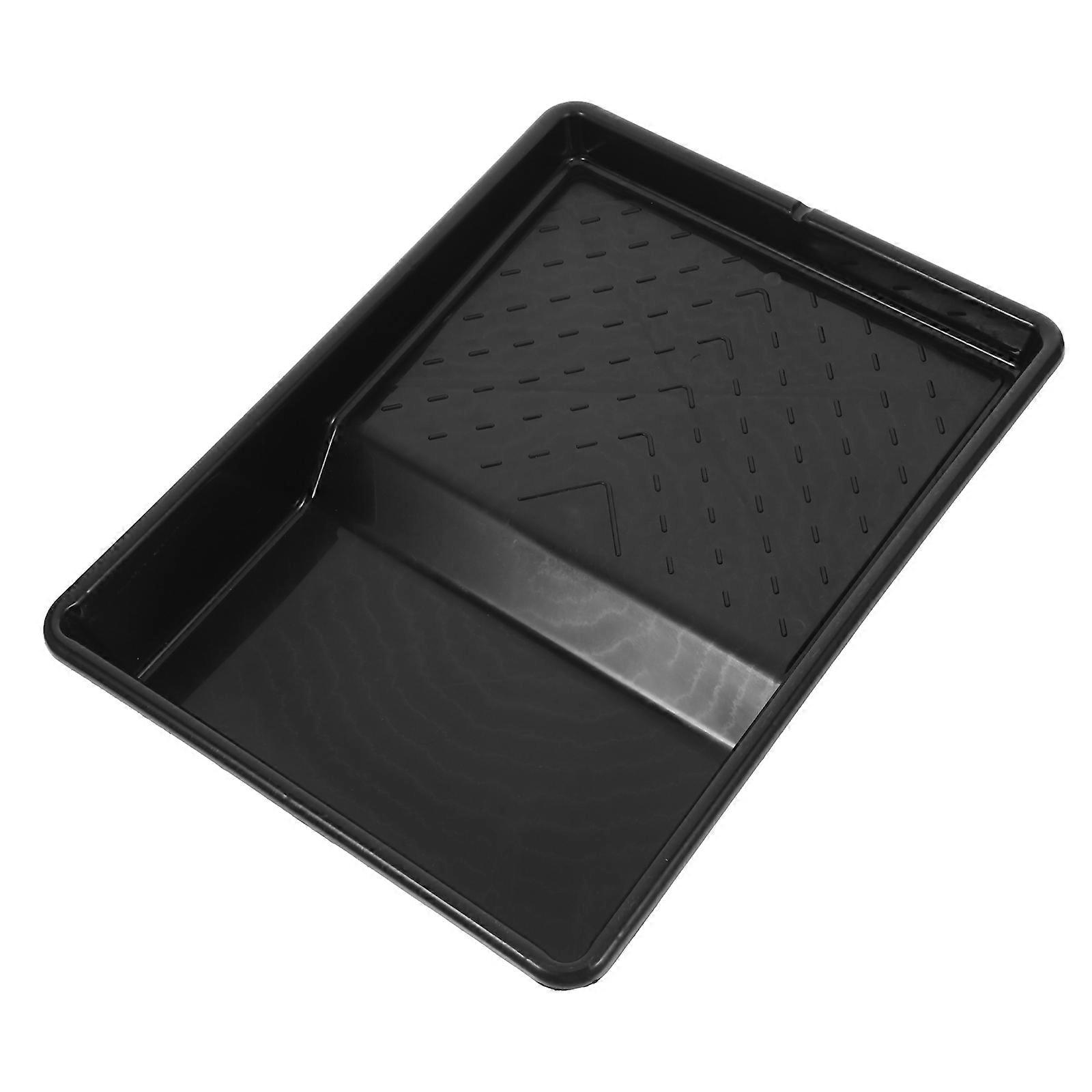 Universal Design Plastic Paint Tray for Painting Tools 9-Inch Black 1Pack