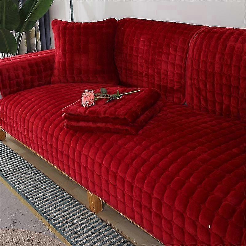 Non-slip Soft Plush Sofa Cover Sofa Cushion Universal Sofe Covers Four Seasons Winter Sofa Cushion Cover