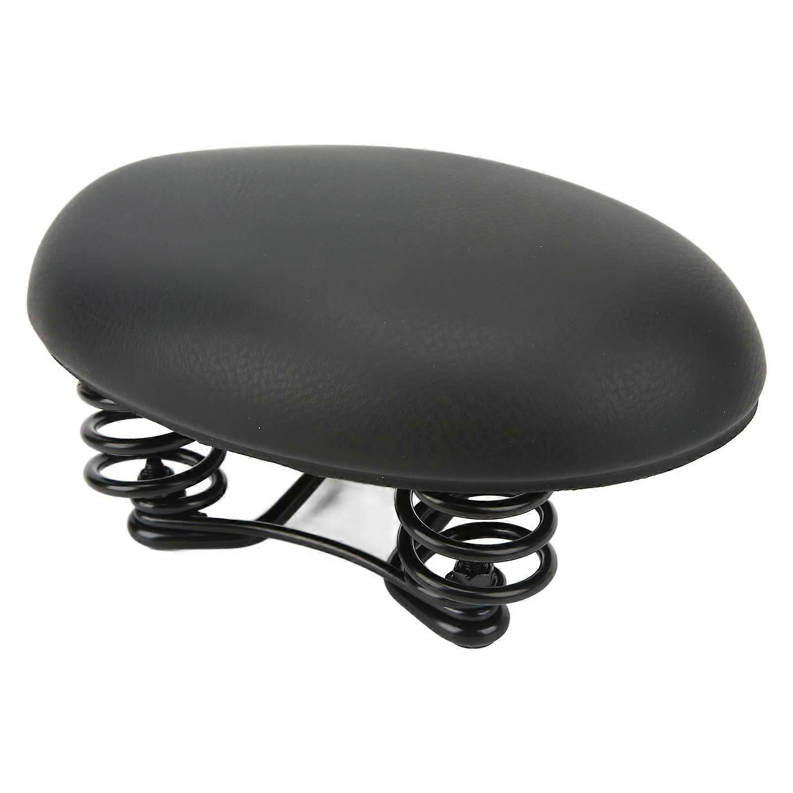 Bicycle Seat Leather Foamed Cotton Breathable Super Elastic Double Layer Shock Absorbing Noseless Bicycle Saddle Ergonomic Comfortable Bike Saddle