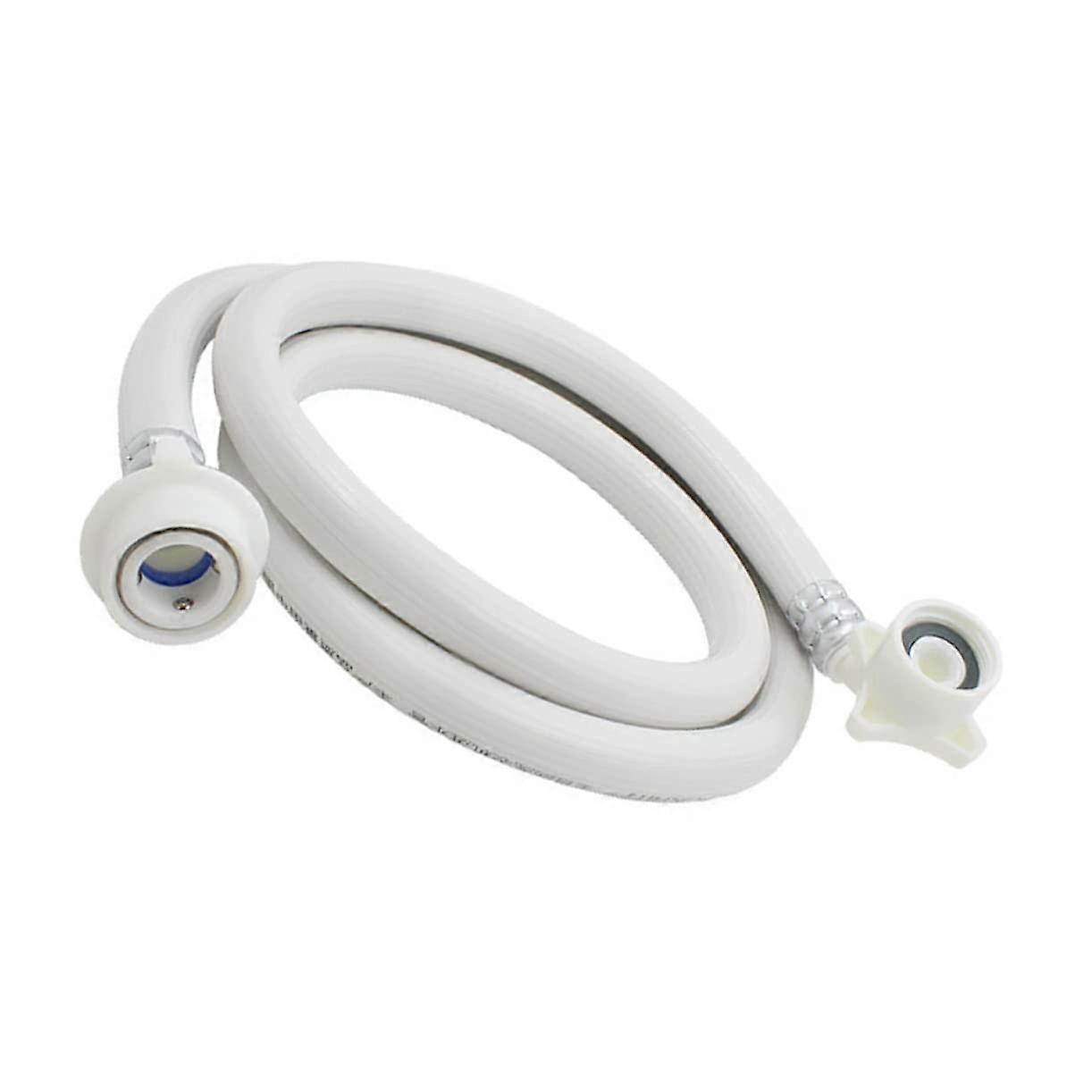 Flexible and durable water inlet hose for washing machine, usable, sturdy, and spacesaving for home use.