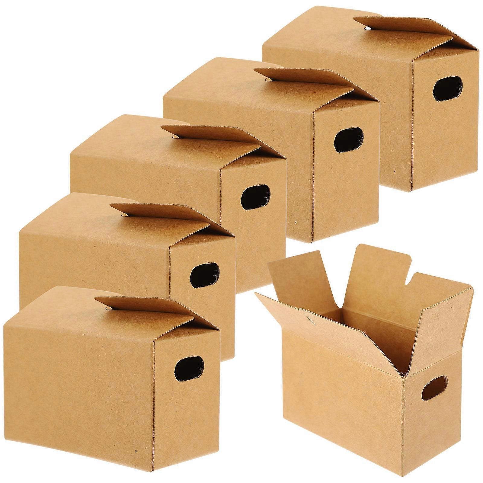 10pcs Miniature Box Figurines – Realistic Packing Boxes for Mini House Decoration, Dollhouse Furniture Models, Lightweight Design