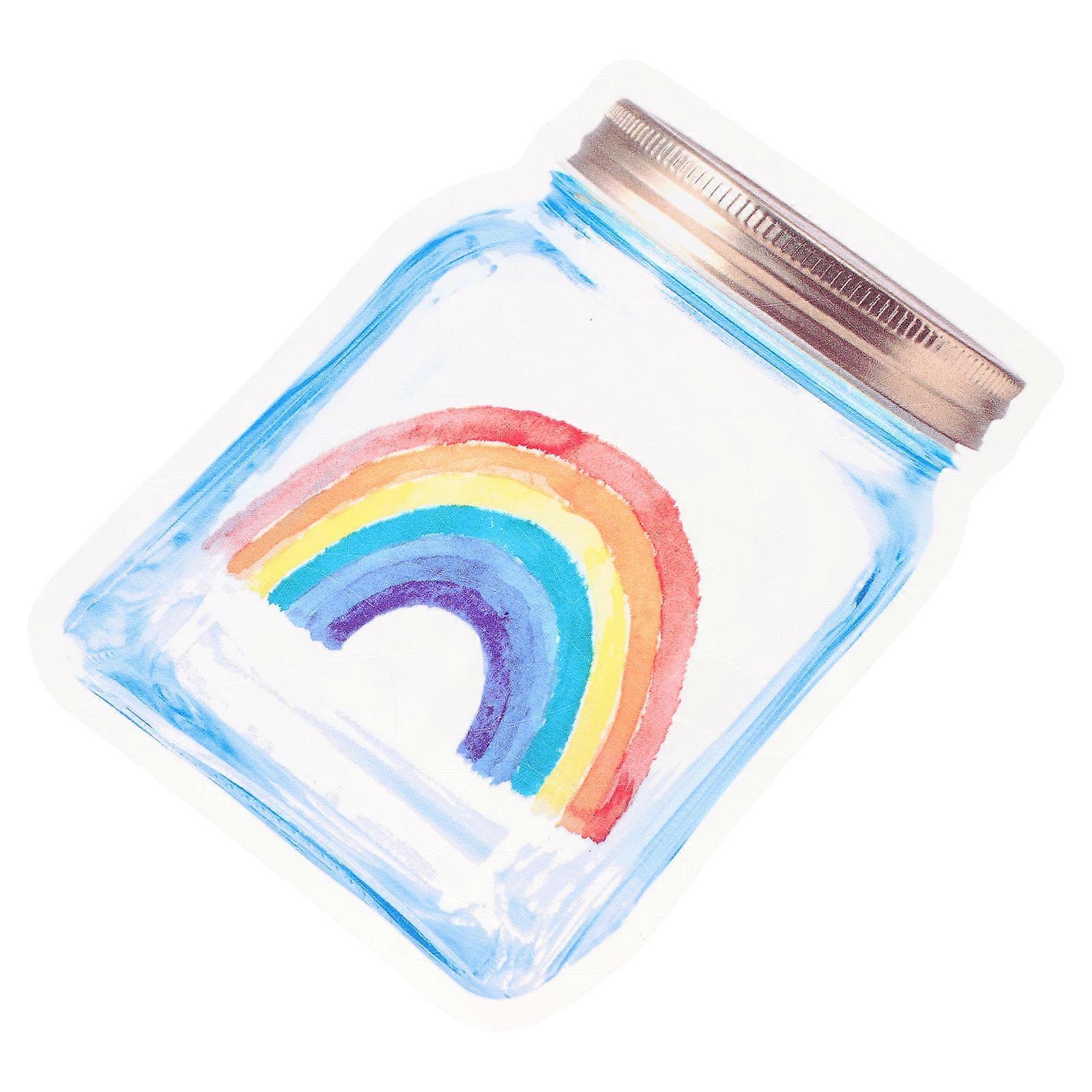 Colorful Window Stickers Prismatic Sticker Waterproof PVC Decal Custom Shape Create Rainbow Effect Office Decor 1Pack