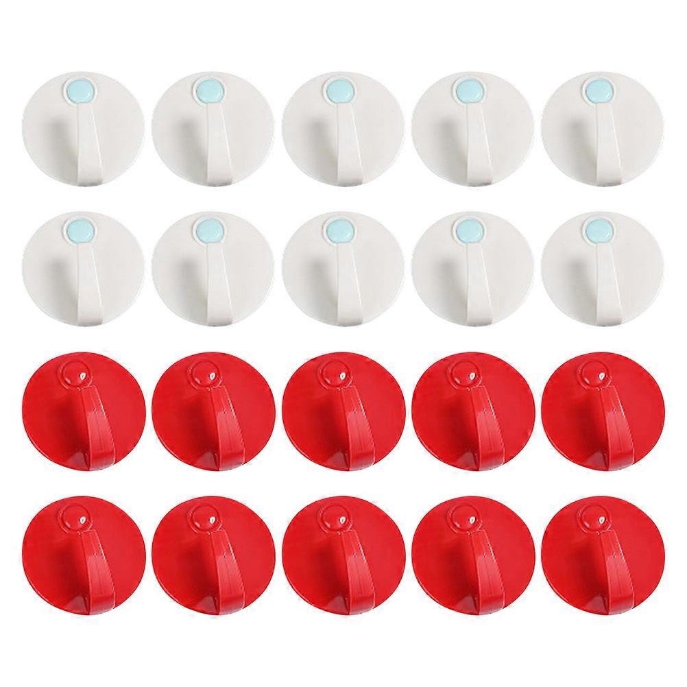 20pcs Self Adhesive Strong Hooks for Wall Mounting – Multi Purpose Home Storage Solution for Kitchen, Bathroom, Living Room & Bedroom