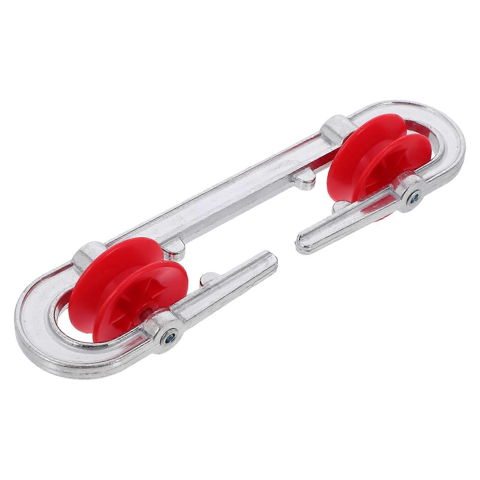 Aluminum and Plastic Wheel Locking Swivel Pulley System for Home Use Ideal for Lifting and Clothesline 2pcs