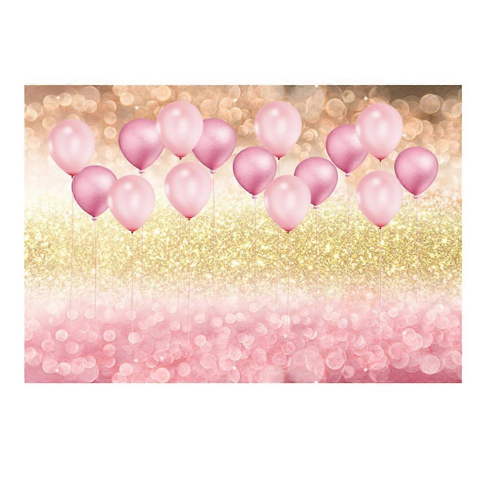 Fabric Background Cloth Pink 220x150cm Balloon Facula Pattern Photography Sessions 1Pack