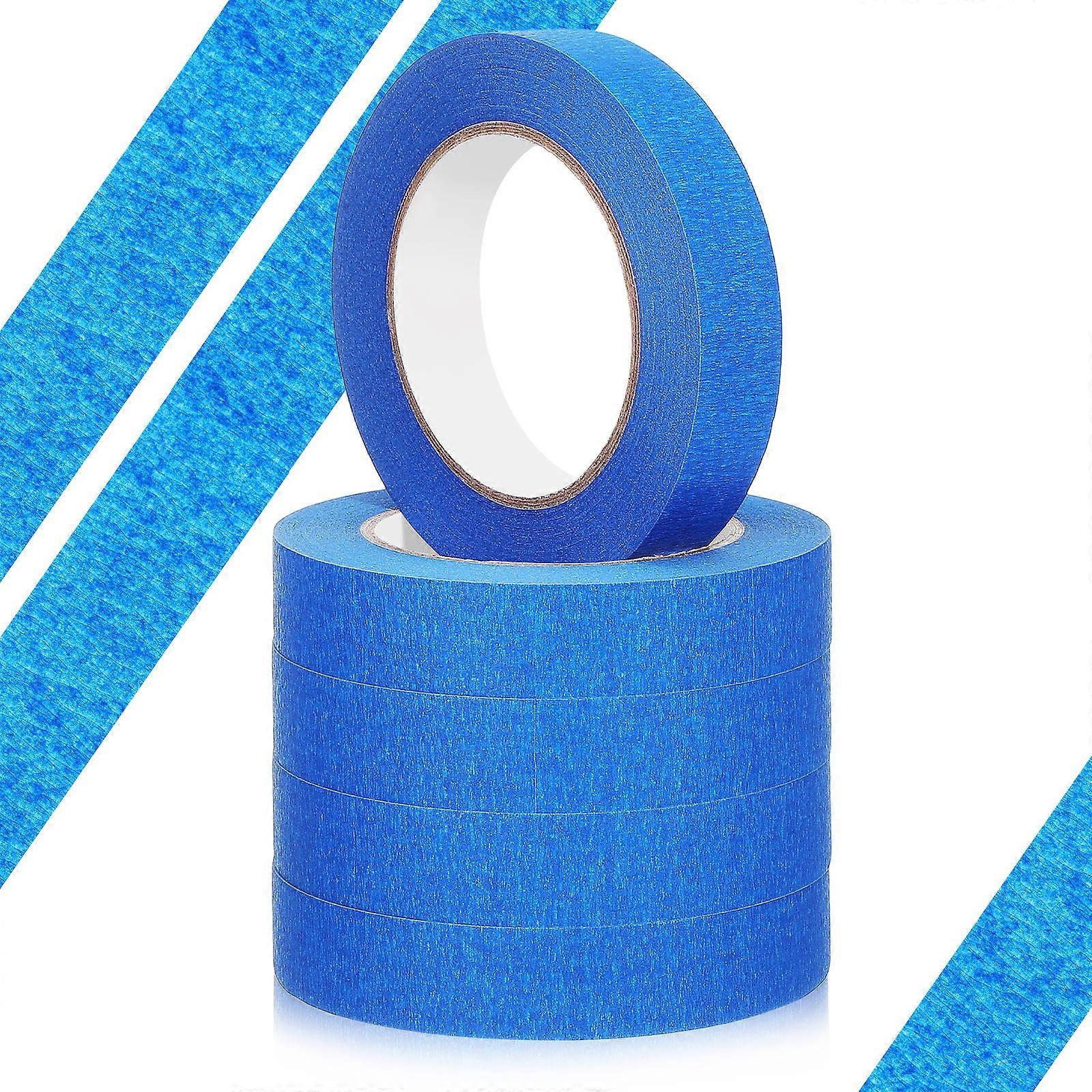 Paint Tape Masking Blue 50m High Adhesion Writable Surface Students Artists 5 Rolls
