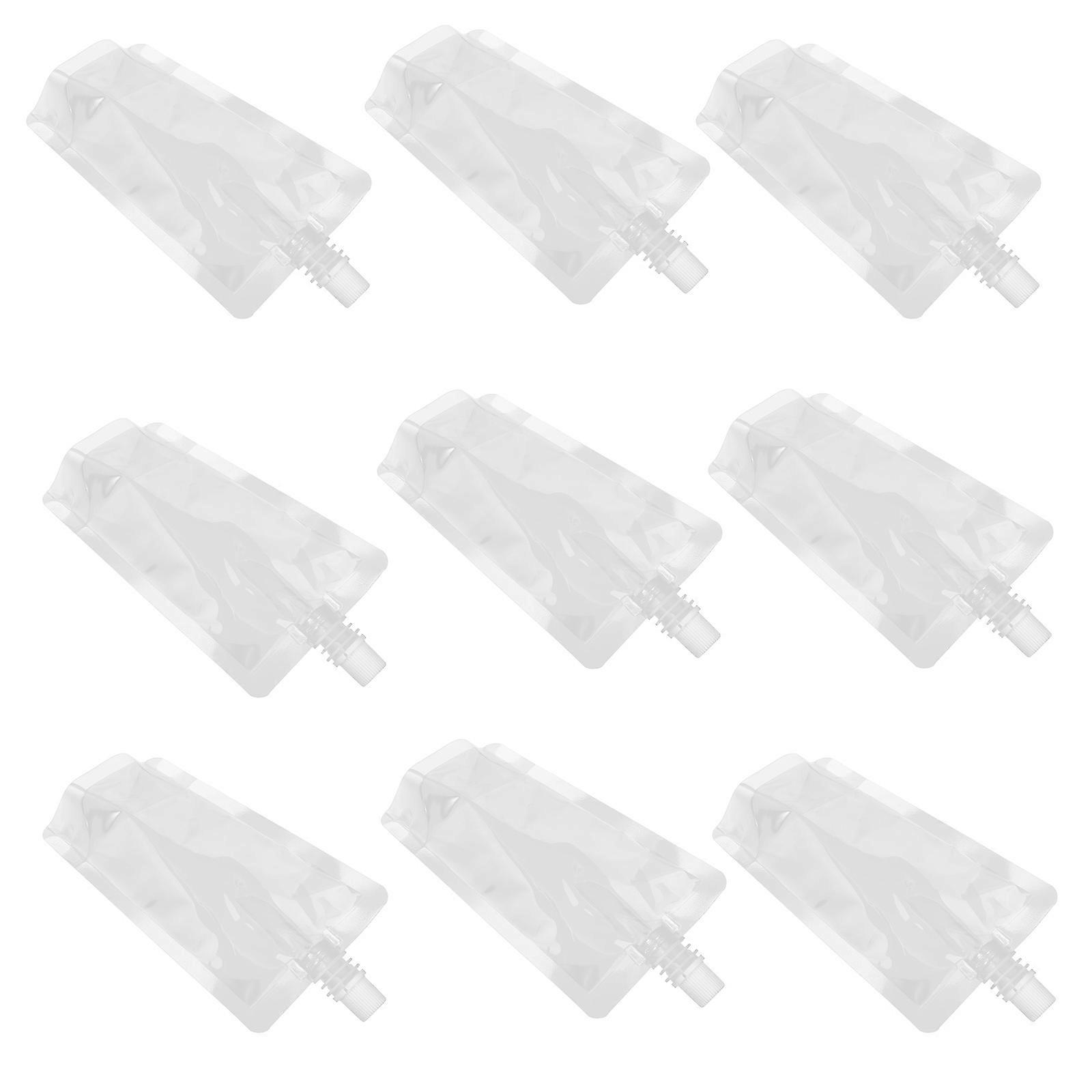 Transparent Plastic Drinking Flasks for Storage Reusable and Washable 200ML