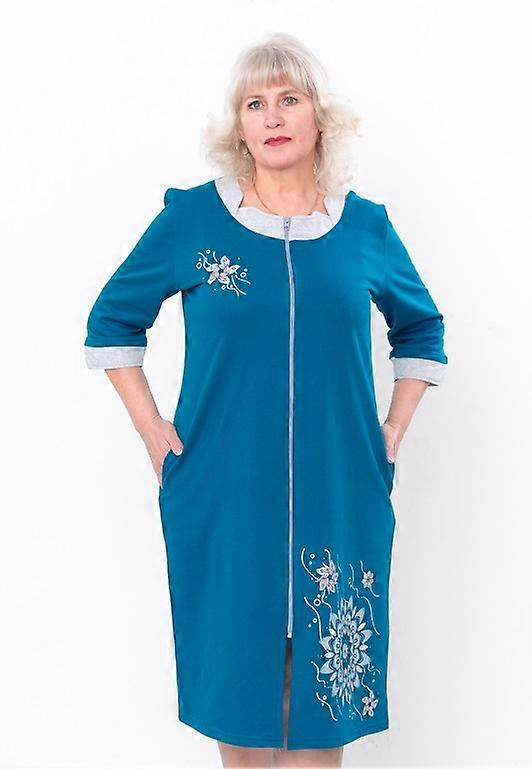 Women’s Zip-Up Fleece Robe – Soft Fabric & Stylish Print,, Demi-season, HC 8004-023-33
