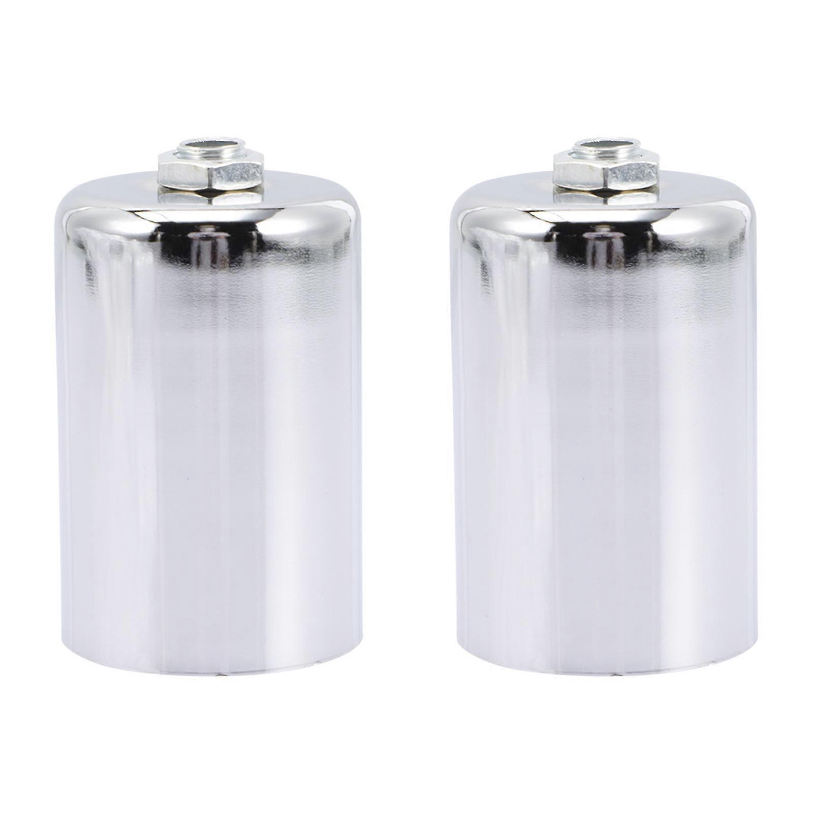 Light Socket E27 Lamp Holder Diy Lighting Projects Stainless Steel Material Round Shape 2Set