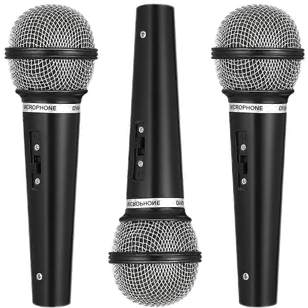 3pcs Microphone Set for Speech Practice & Role Play Parties – Safe Kids Party Props for Boys