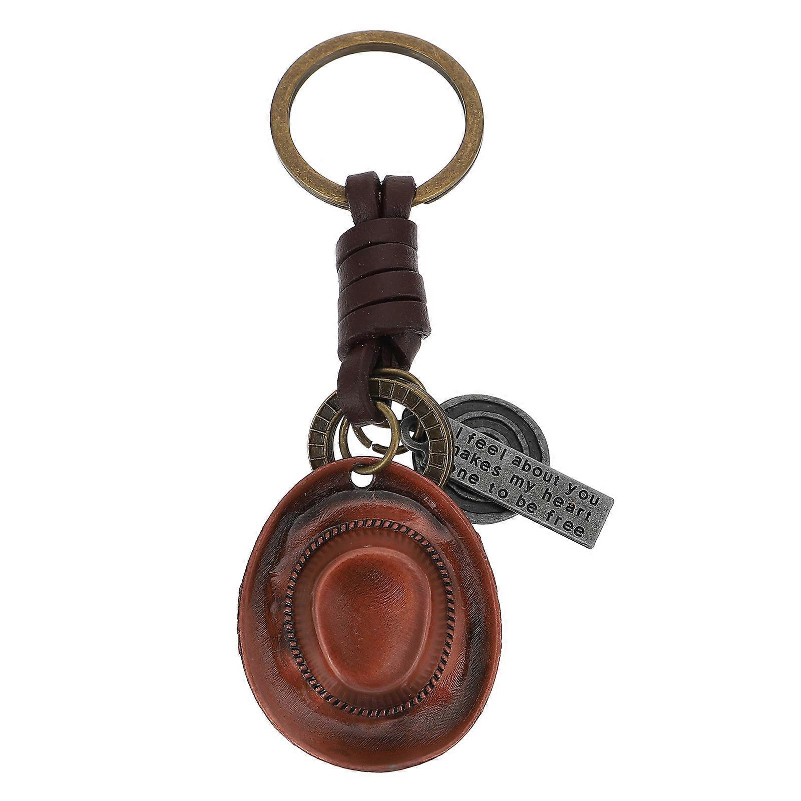 Vintage Hat Shape Key Ring Creative Metal Key Holder Accessory For Daily Use 1Set