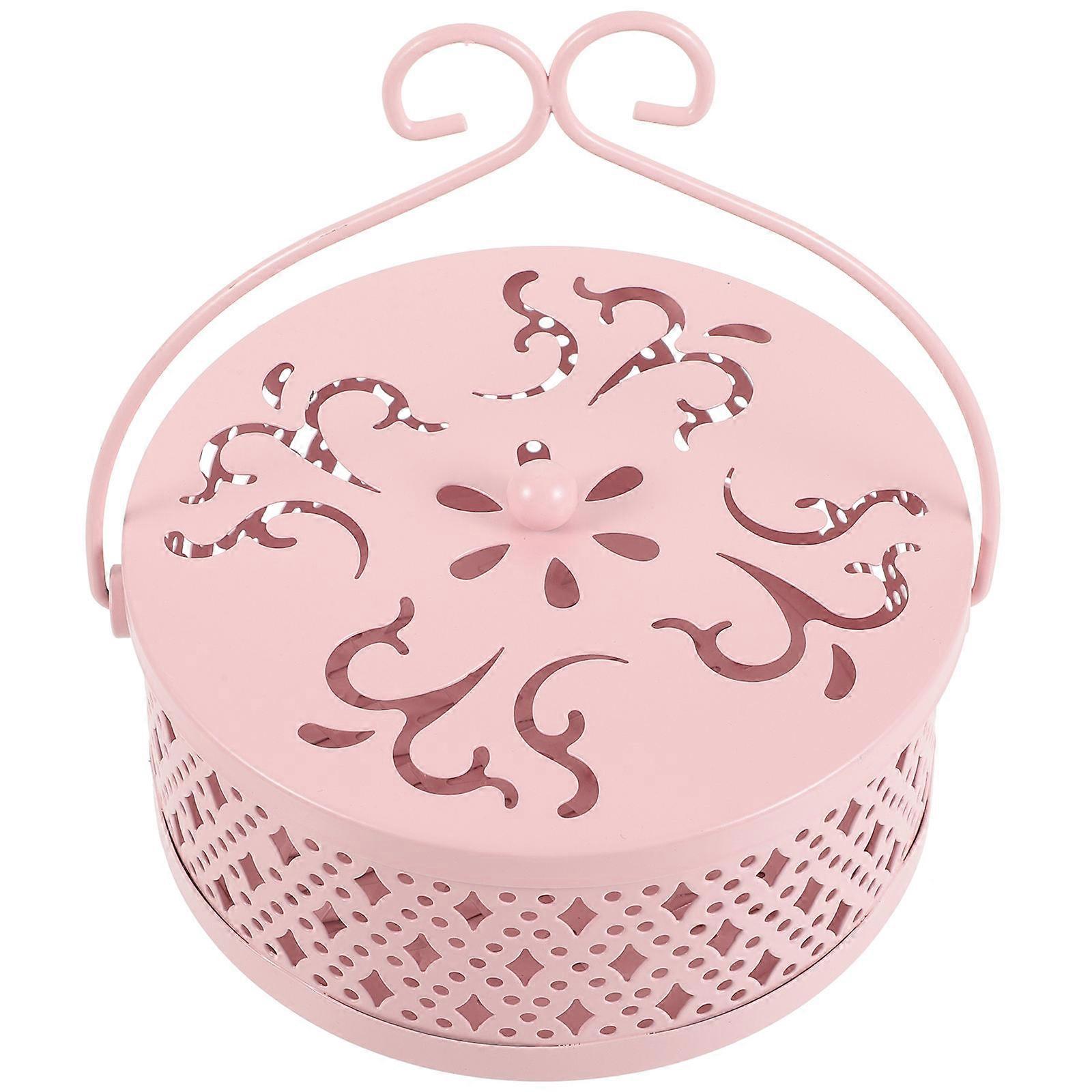 Elegant Iron Aroma Burner Rack Ideal For Office Decoration With Unique Hollow Design 1Pc Aromatherapy