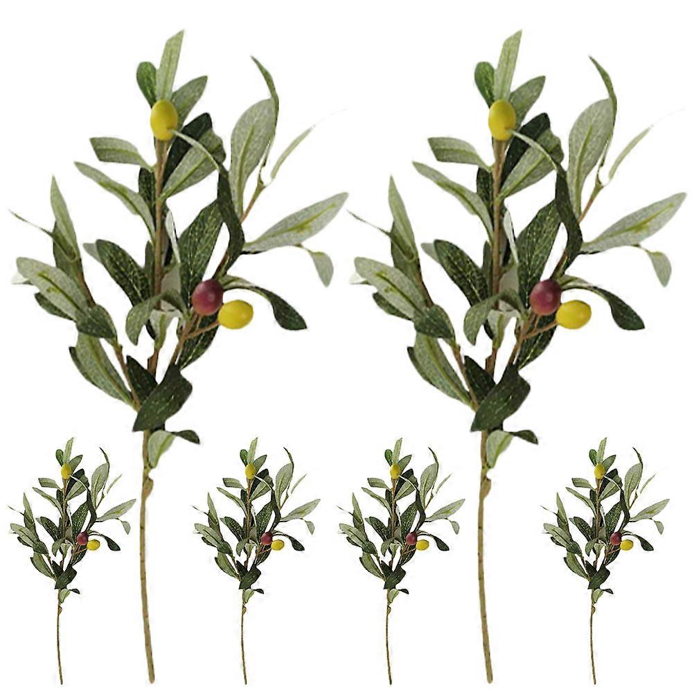 Branches Simulation Plastic Artificial Plants 6Pcs for Decor