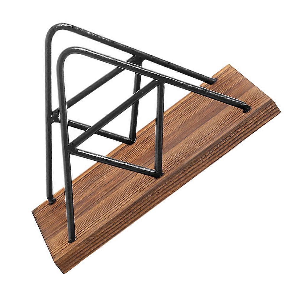 Indoor Napkin Holder Iron Stand Rectangular Shape Dining Room Hotel Use 1Set