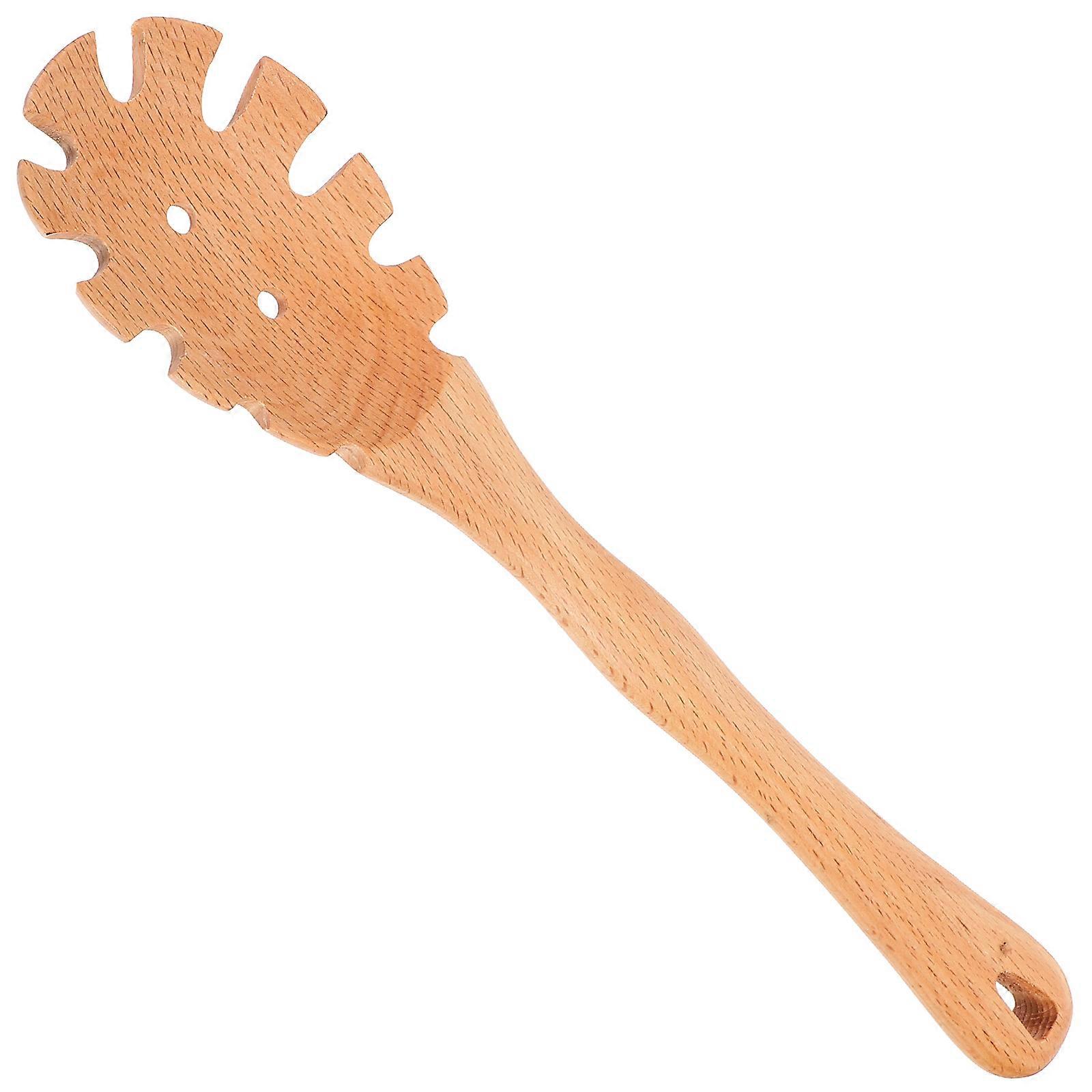 Wooden Spaghetti Server Spoon Kitchen Noodle Colander and Filter