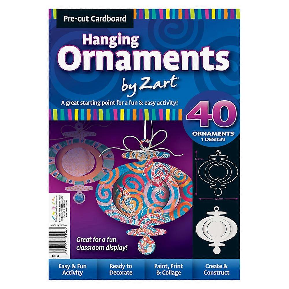 Cardboard Hanging Ornaments 40pcs