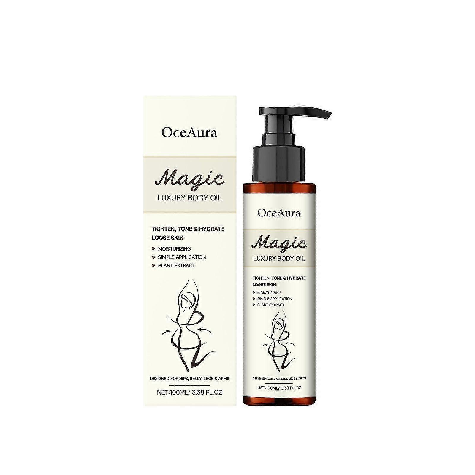 Magic Firming Body Oil, Anti-Wrinkles Deep Hydration for Dry Skin, Enhances Skin Elasticity, Light and Fast-Absorption, Non Greasy